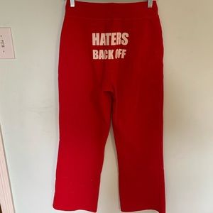 Miranda Sings “haters back off” sweatpants
